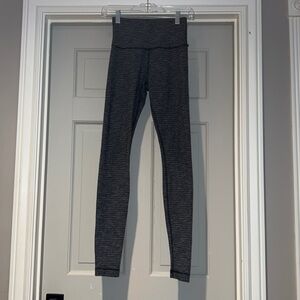 Gray, lululemon high waisted leggings